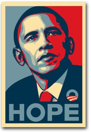 Barack Obama Hope Image Embodies Leadership Skills