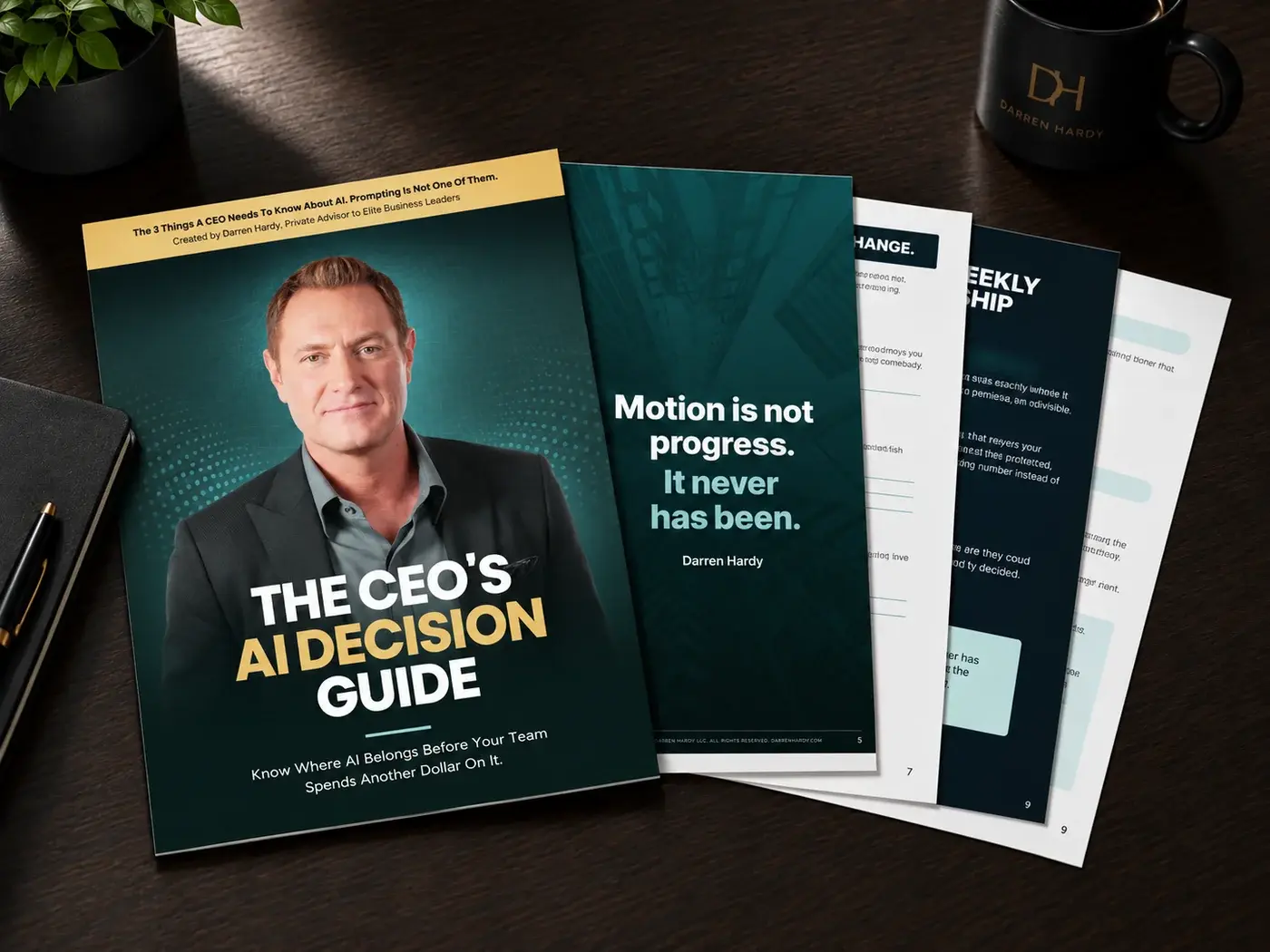 The CEO's AI Decision Guide, cover and inside pages